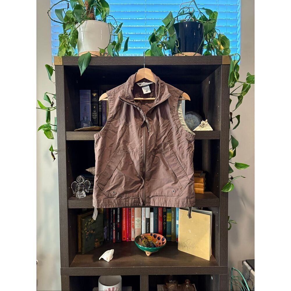 Columbia Women’s Brown Full Zip Lightweight Vest Size Medium